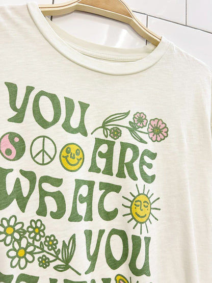 ae relaxed you are what you think graphic tee - good market thrift store