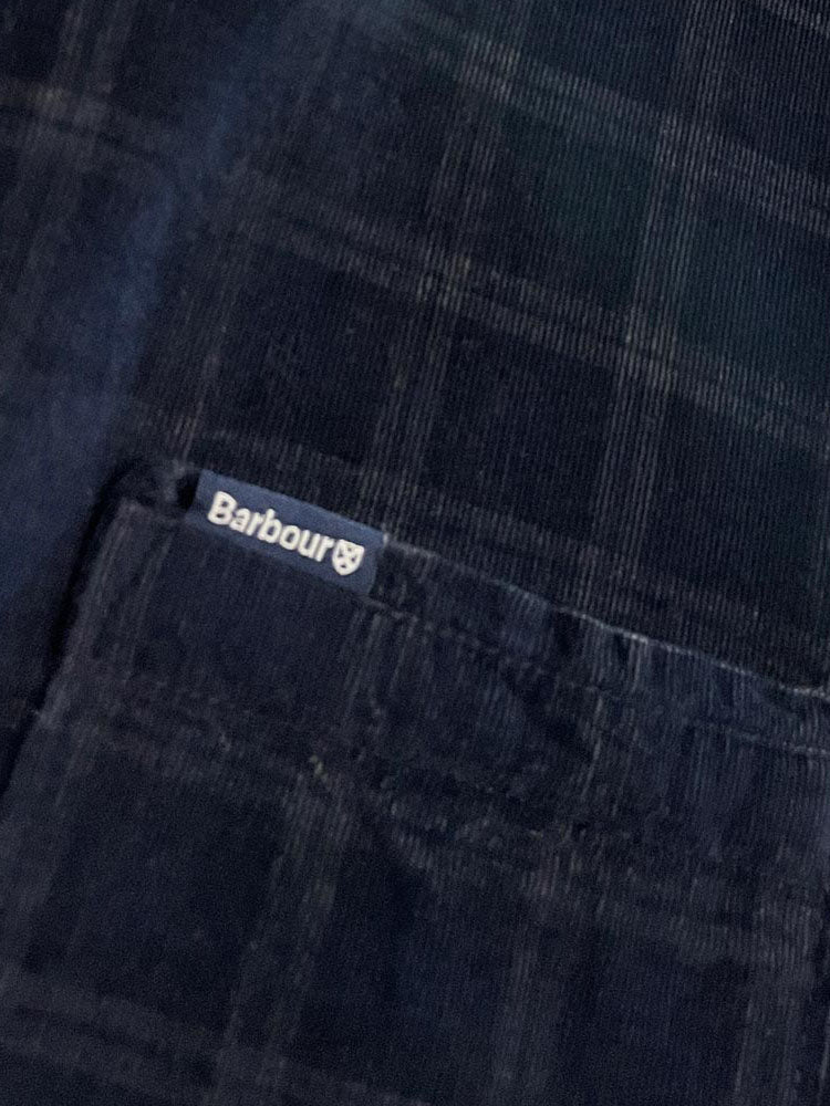 barbour blair corduroy tartan plaid full button shirt | tailored fit