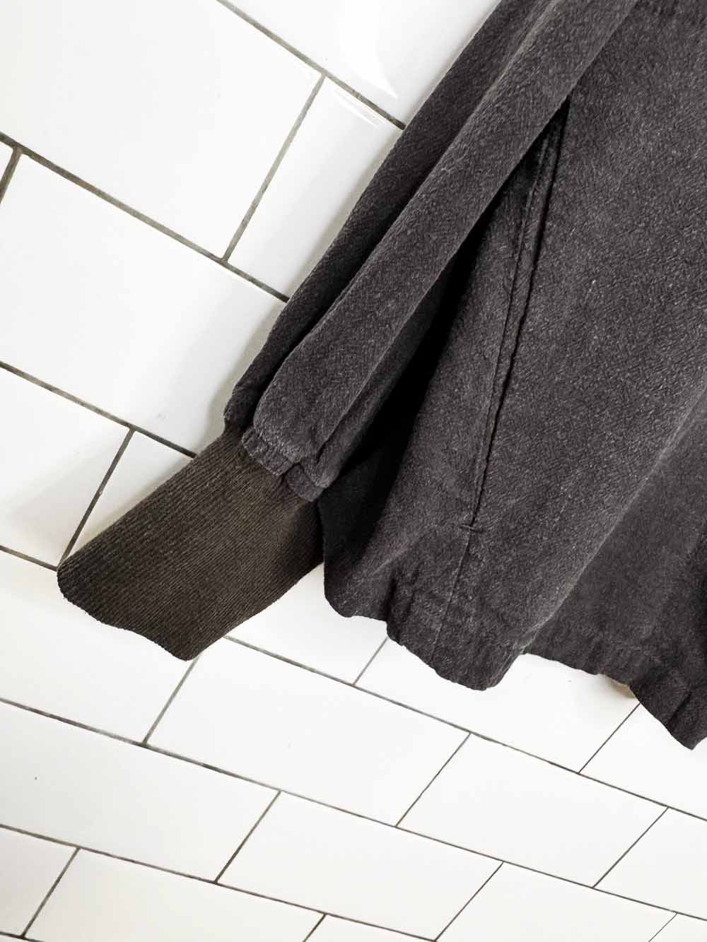 poetry linen-blend 1/2 button pullover shirt
