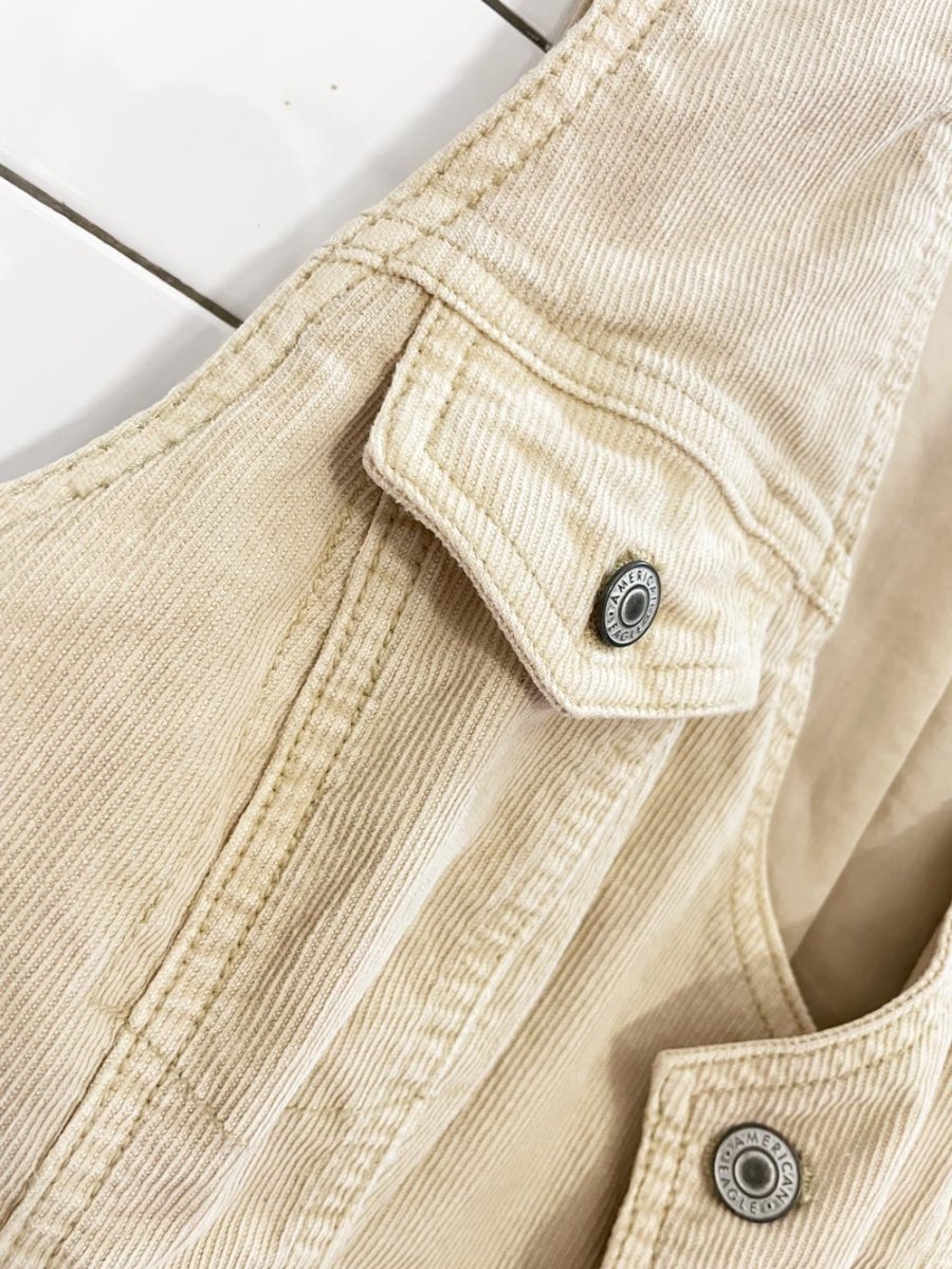y2k american eagle corduroy vest top - good market thrift store