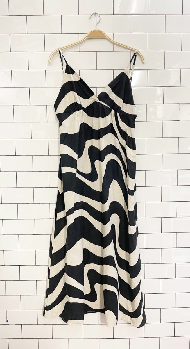 hering cotton waves midi dress - good market thrift store