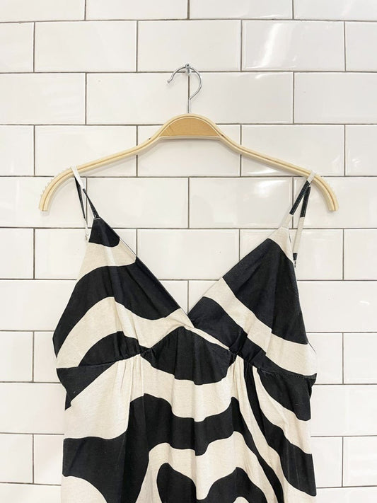 hering cotton waves midi dress - good market thrift store