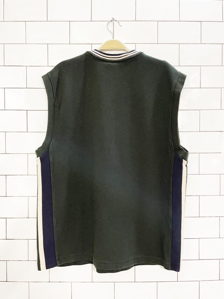 vintage 00s faded glory v - neck ribbed sweatshirt vest - good market thrift store