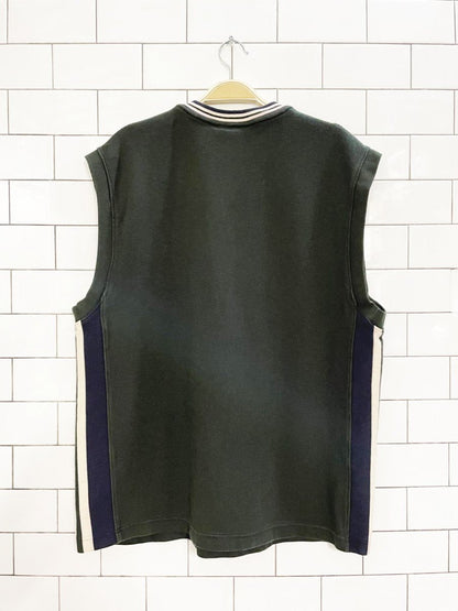 vintage 00s faded glory v - neck ribbed sweatshirt vest - good market thrift store