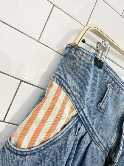 vintage 90s don't stop pleated basque waist baggy jeans | step around the world - good market thrift store
