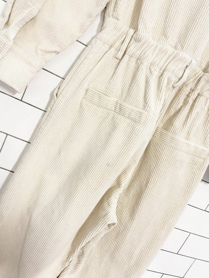 12th tribe bowie chunky cord snap button jumpsuit - good market thrift store