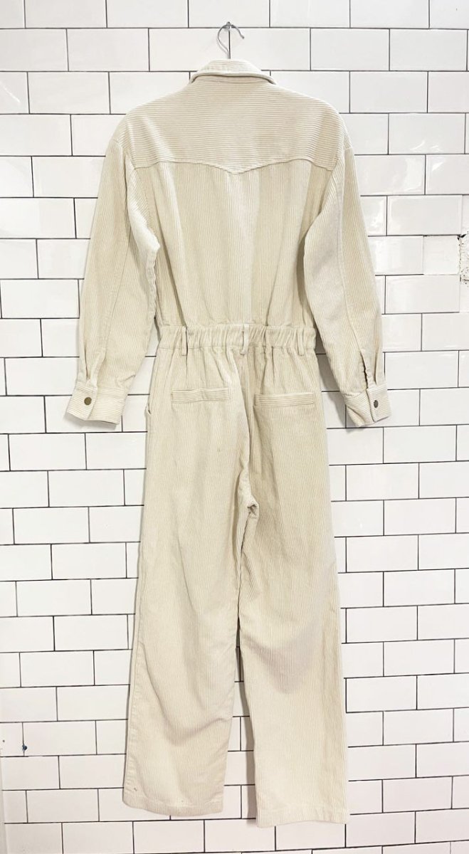 12th tribe bowie chunky cord snap button jumpsuit - good market thrift store