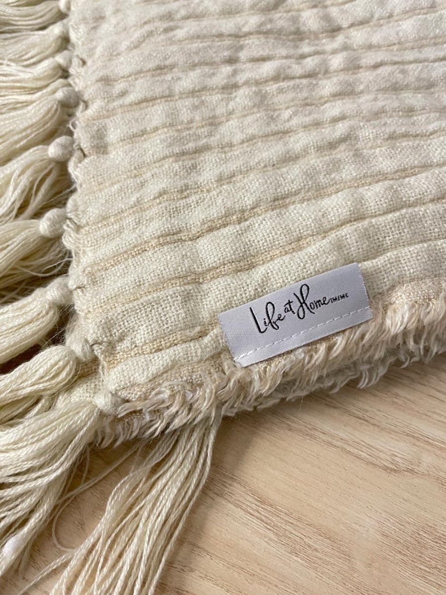 life at home cozy plus two tone throw blanket - good market thrift store