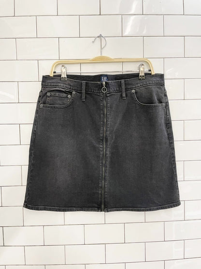 gap full zip denim mini skirt - good market thrift store