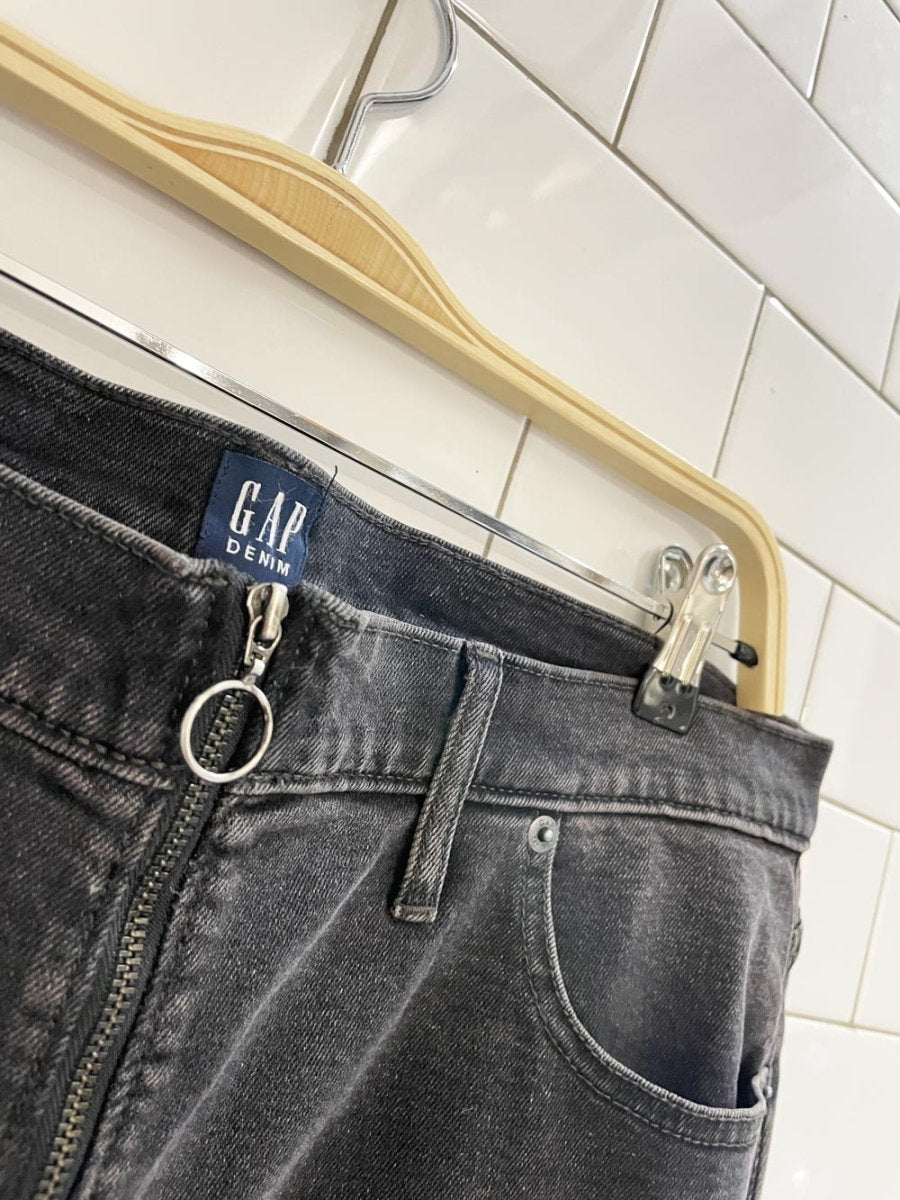 gap full zip denim mini skirt - good market thrift store