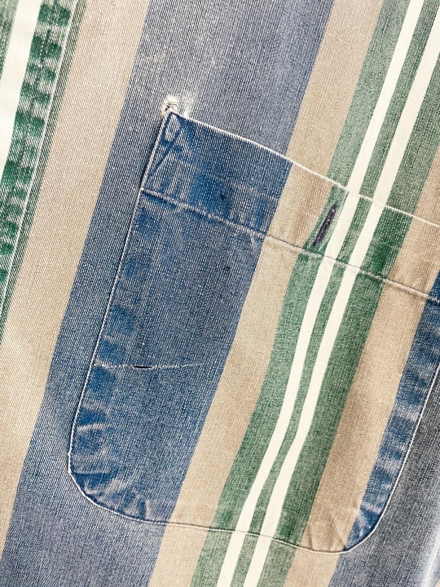 vintage 90s ruff hewn denim stripe shirt - good market thrift store