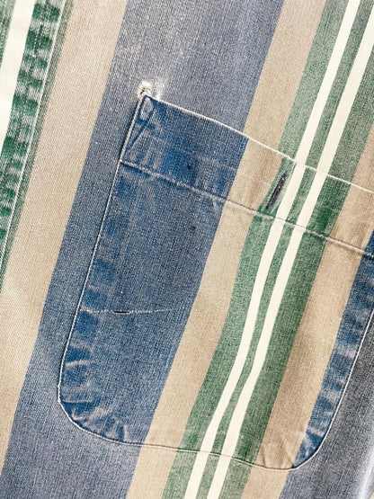 vintage 90s ruff hewn denim stripe shirt - good market thrift store