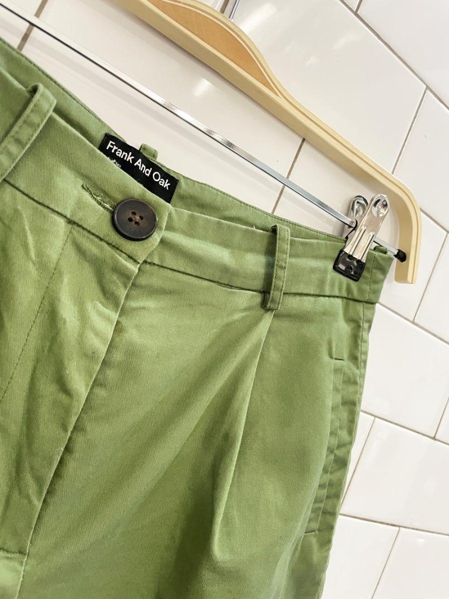 frank and oak pleated long short - good market thrift store