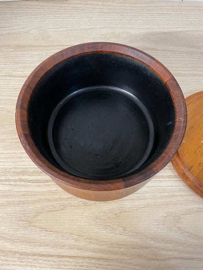 vintage mid - century dansk teak wood ice bucket - good market thrift store