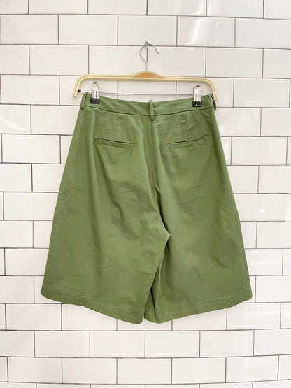 frank and oak pleated long short - good market thrift store