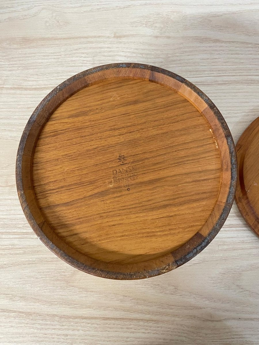 vintage mid - century dansk teak wood ice bucket - good market thrift store