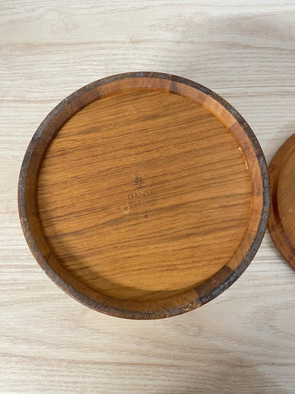 vintage mid - century dansk teak wood ice bucket - good market thrift store