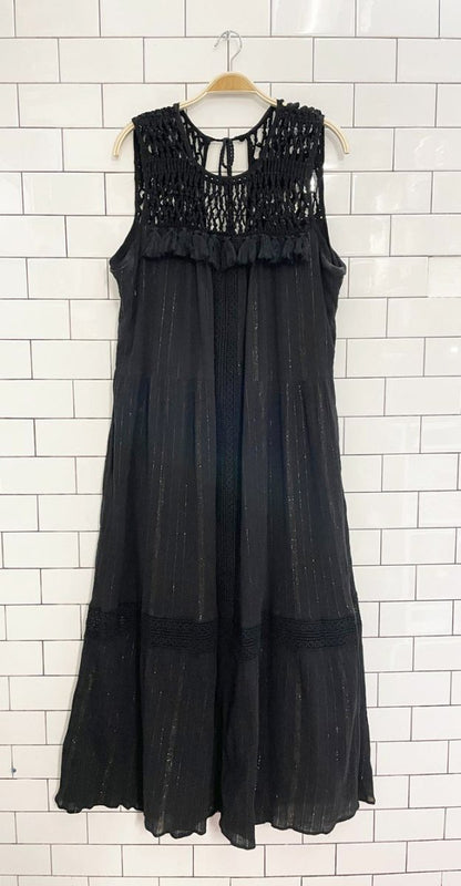 maeve crochet top abilene maxi dress - good market thrift store