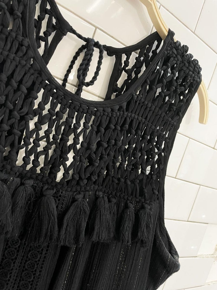 maeve crochet top abilene maxi dress - good market thrift store