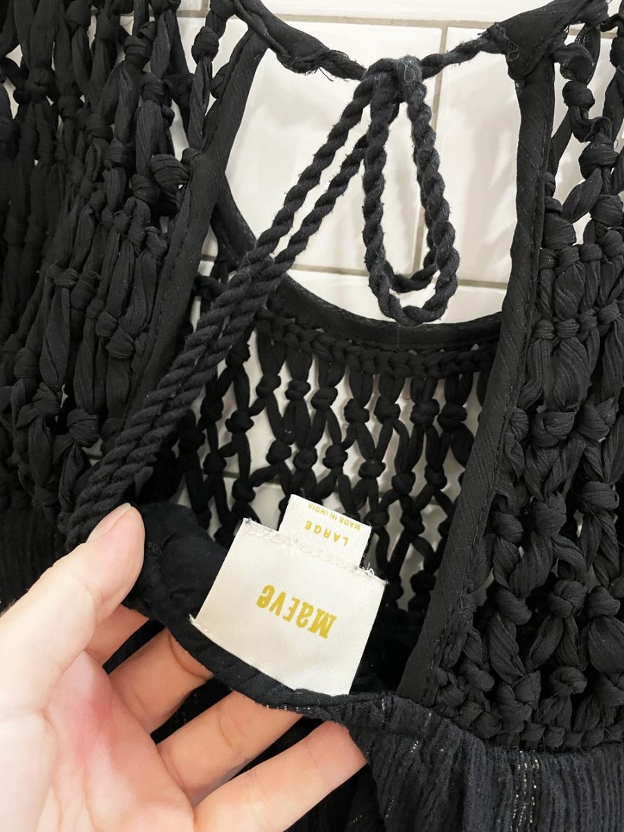 maeve crochet top abilene maxi dress - good market thrift store