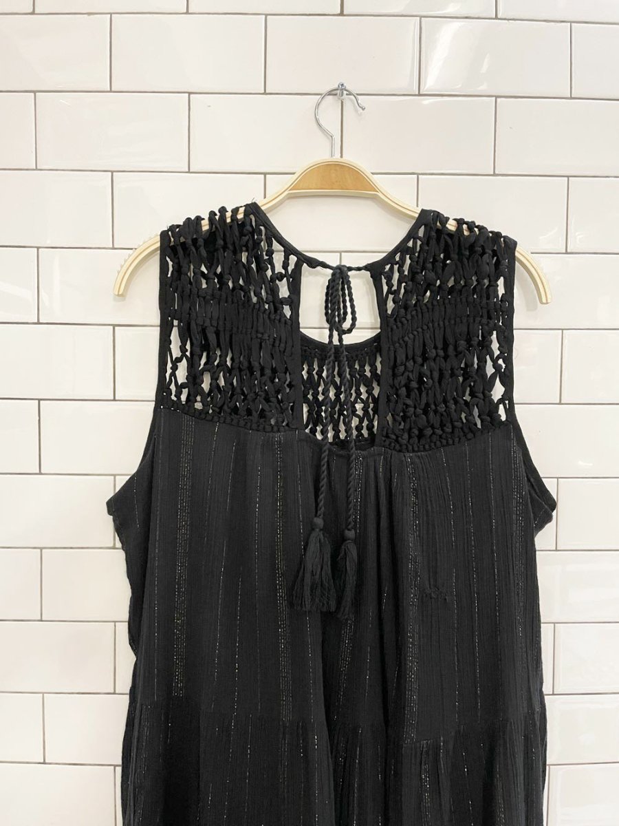 maeve crochet top abilene maxi dress - good market thrift store