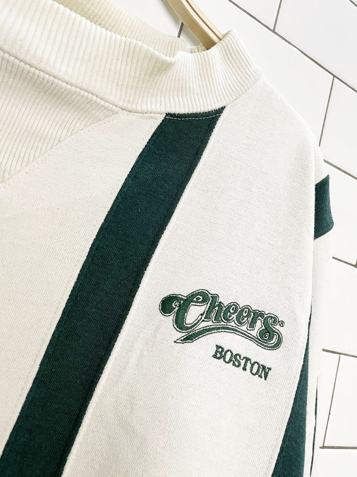 vintage 90s cheers boston v insert oversized sweatshirt | crable sportswear