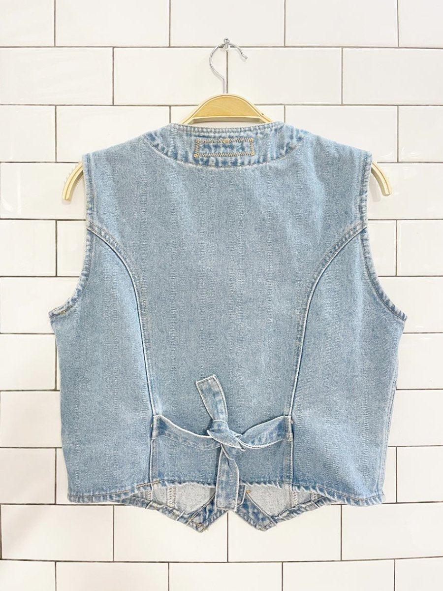 vintage 90s union bay denim vest top - good market thrift store