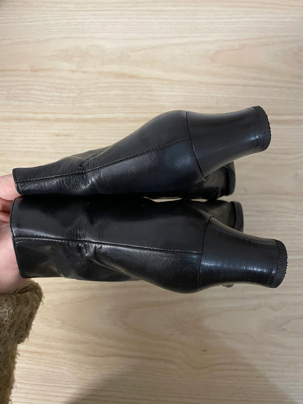 vintage 90s nordstrom leather lace up victorian goth witch boots - good market thrift store