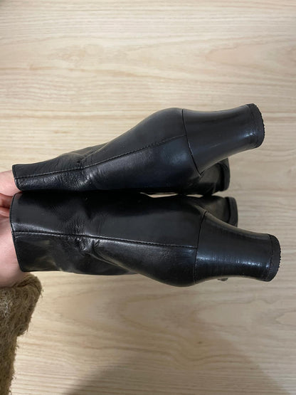 vintage 90s nordstrom leather lace up victorian goth witch boots - good market thrift store