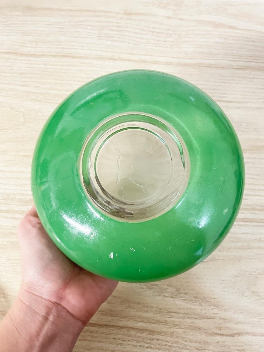 vintage mcm spaceship short vase - good market thrift store