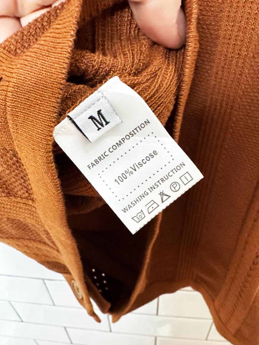 earth tone pointelle knit full button cabana shirt