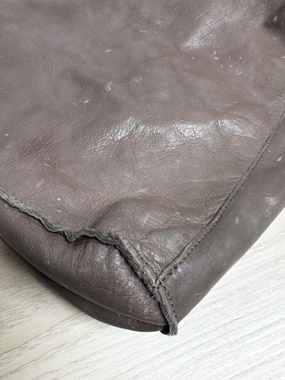 made in Italy soft leather shoulder tote bag