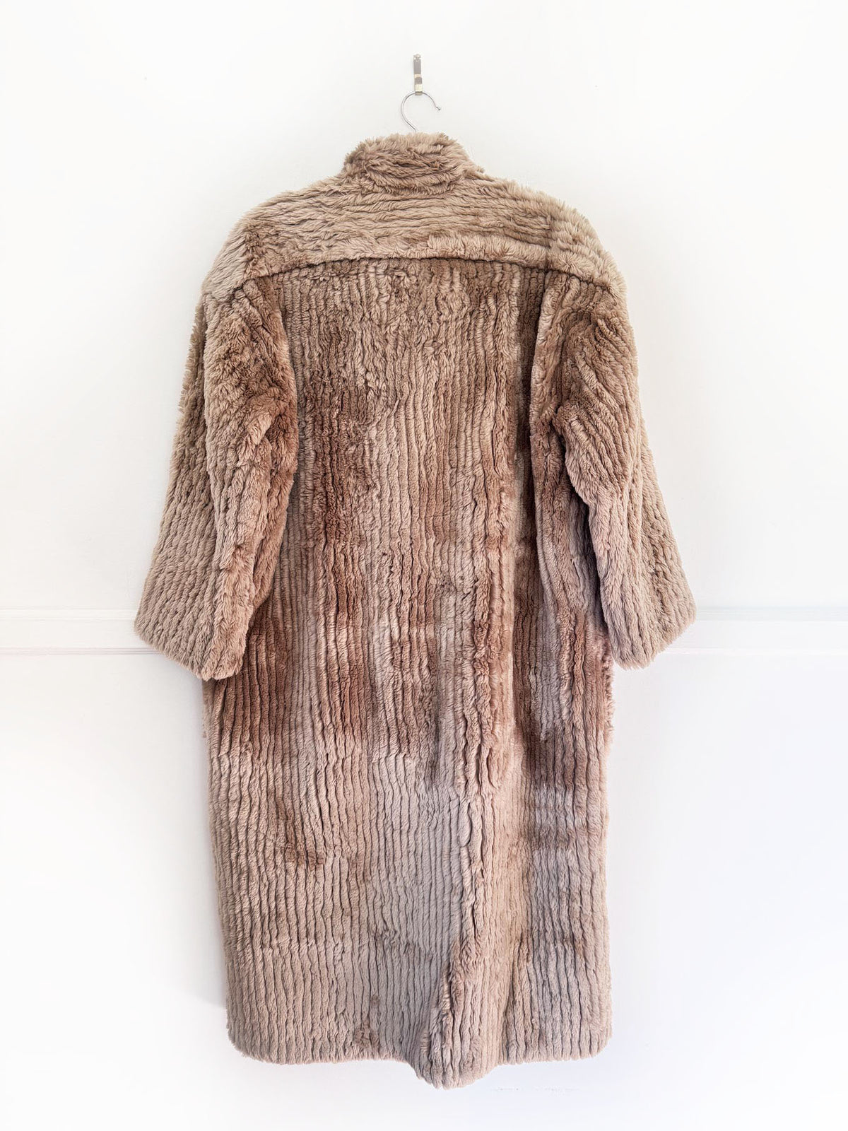 vintage 90s holt renfrew x geoffrey beene shaved mink fur toggle coat