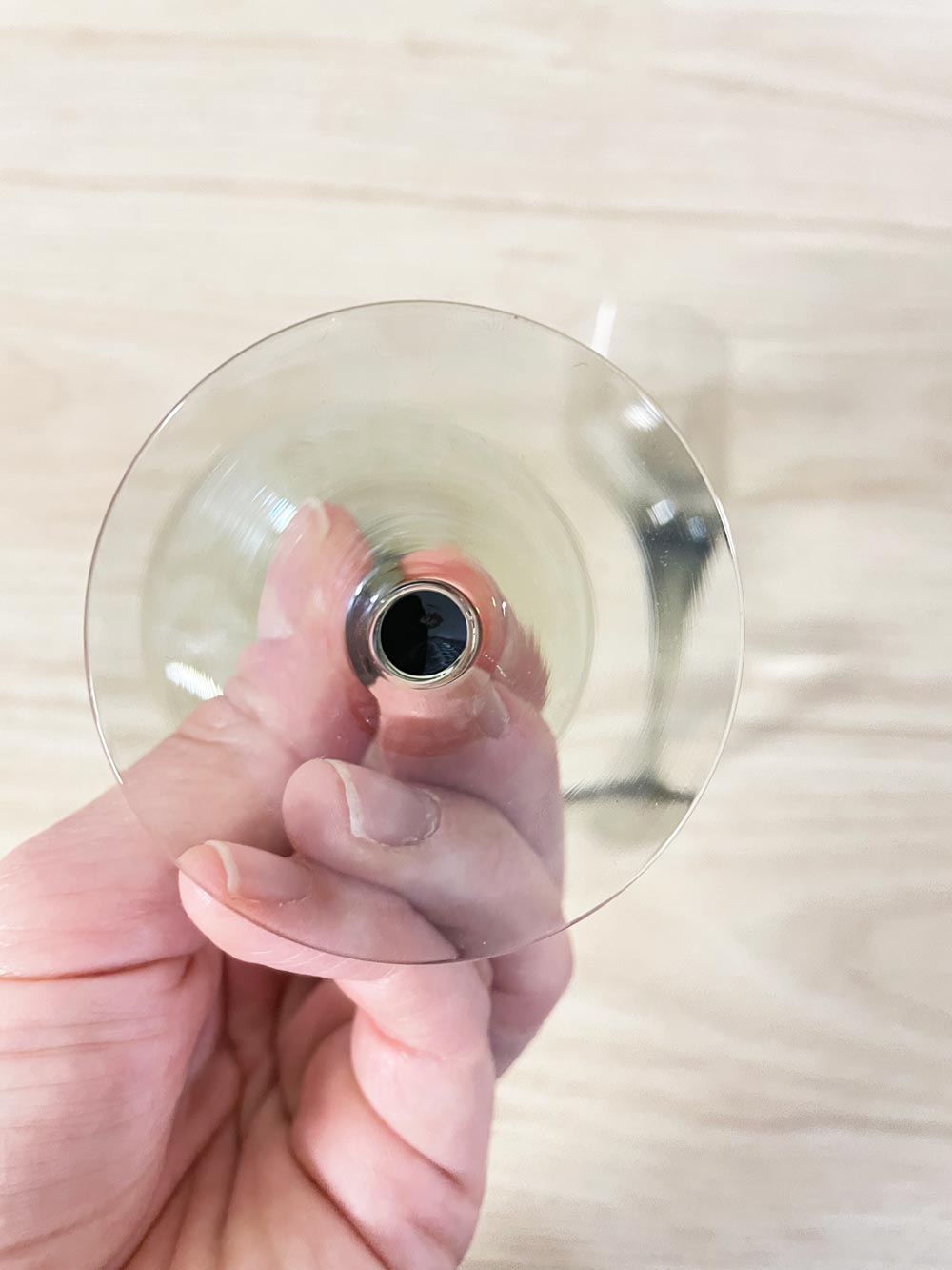 x2 vintage smoke glass small wine glasses - good market thrift store