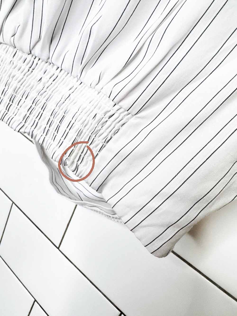 free people striped crop twist front menswear shirt