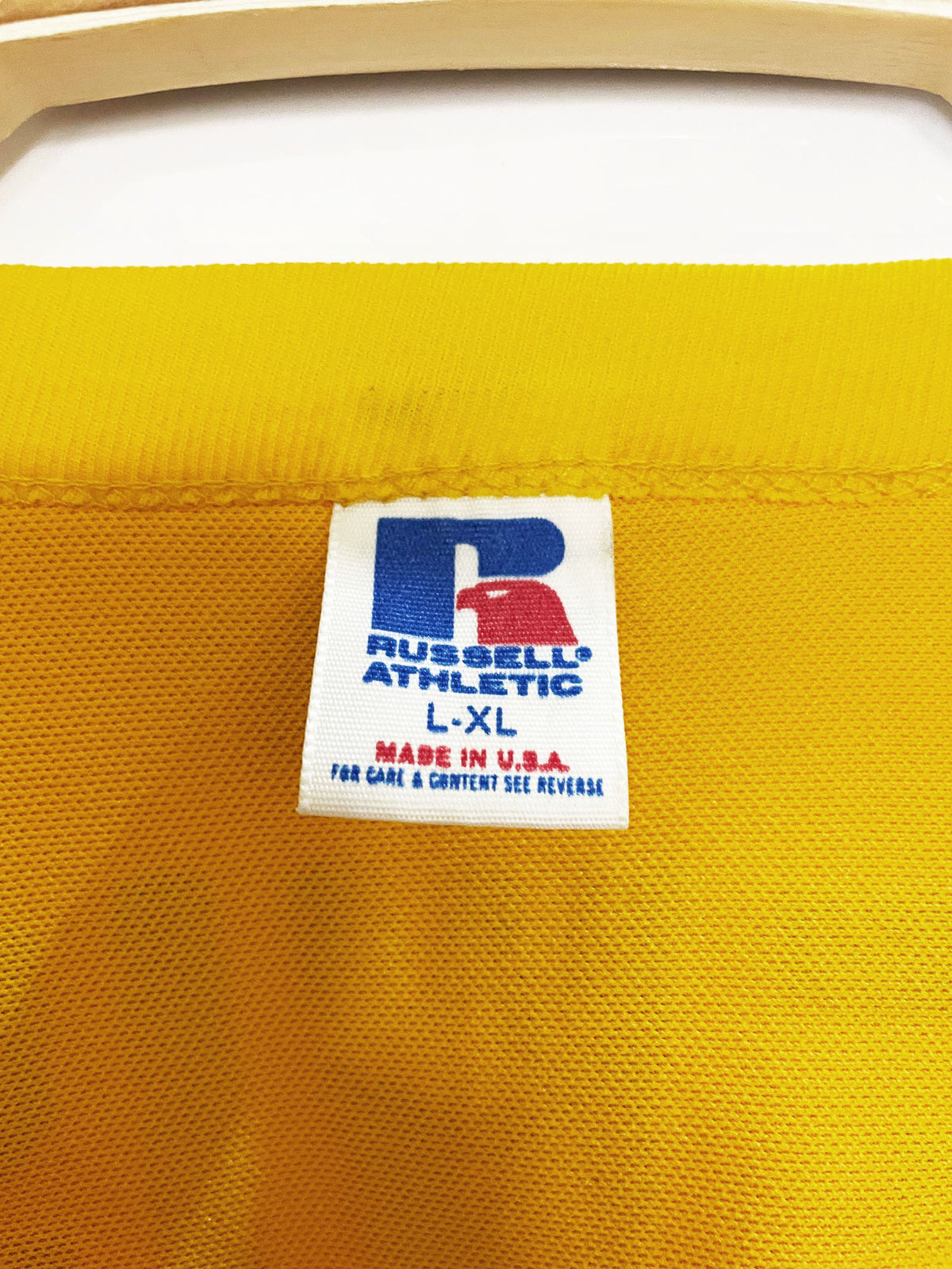 vintage 90s russell football jersey boxy mesh tee