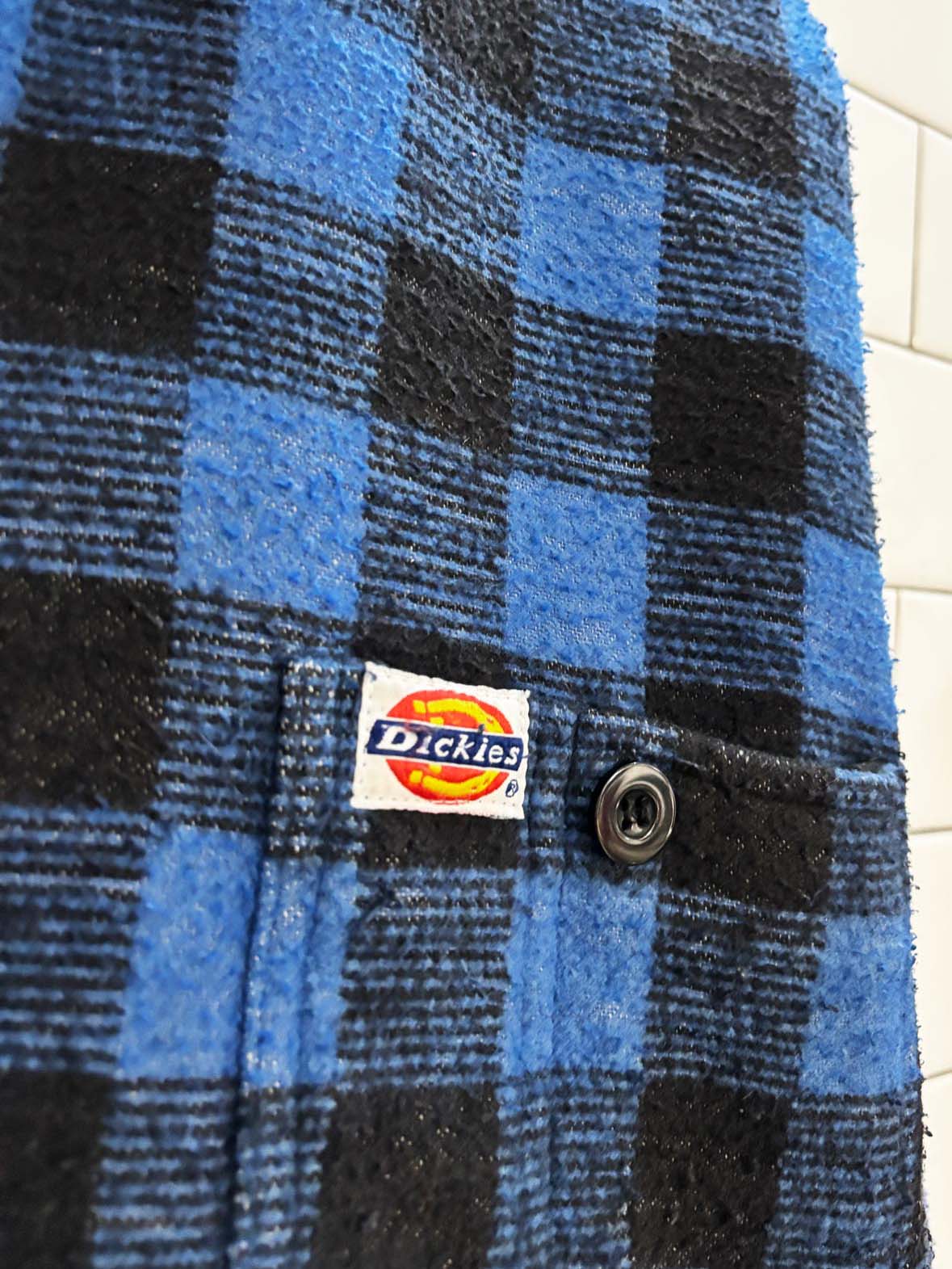 vintage 90s dickies two pocket flannel shirt jacket