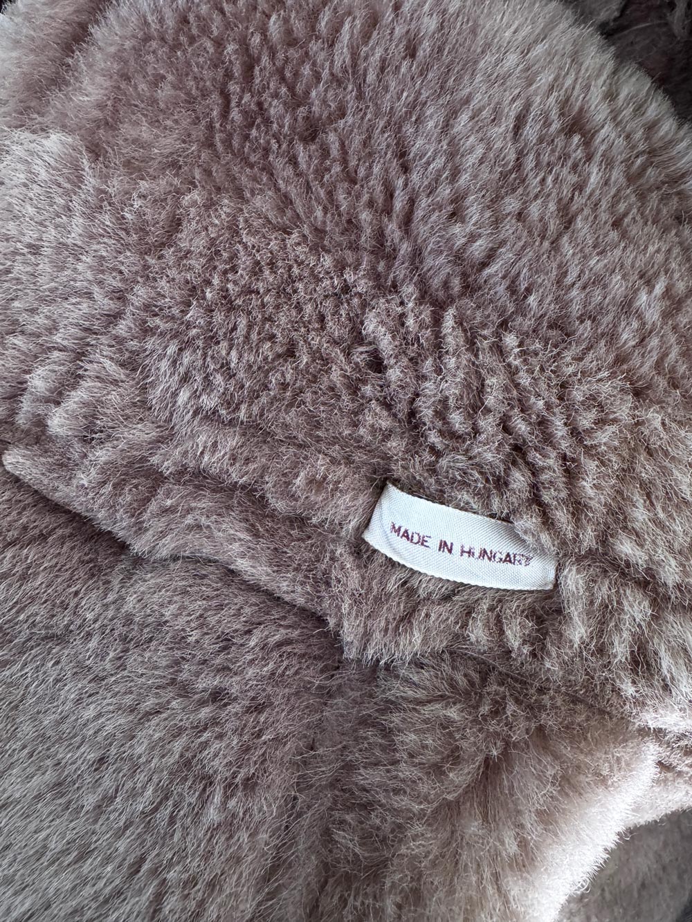 vintage shearling coat with plush collar | sheepskin fur