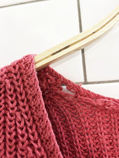 vintage 00s the limited chunky knit v-neck sweater