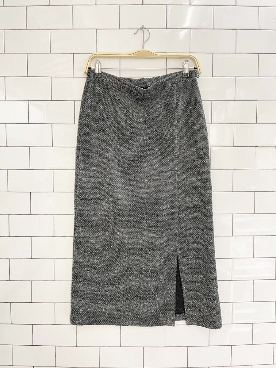 vintage 00s emma james textured knit midi skirt | liz claiborne - good market thrift store