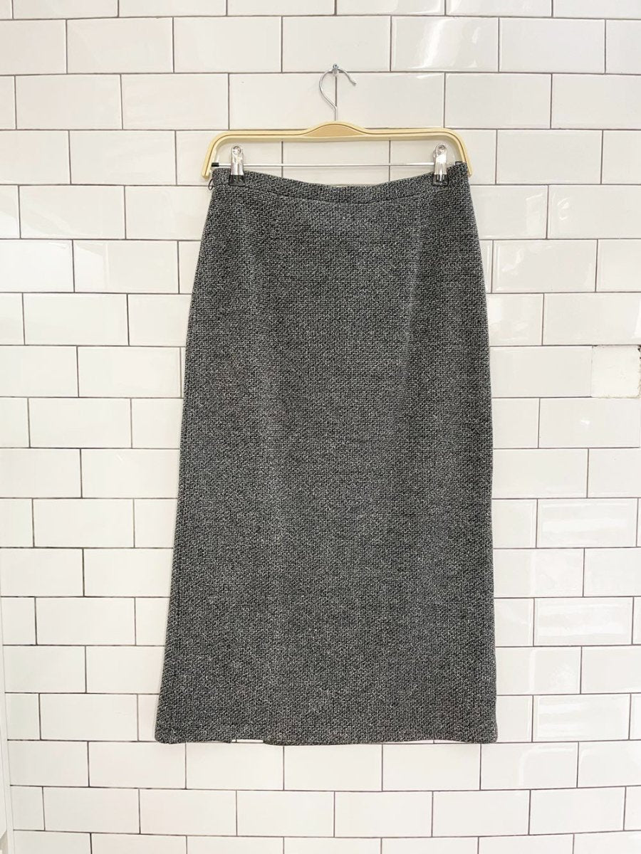 vintage 00s emma james textured knit midi skirt | liz claiborne - good market thrift store