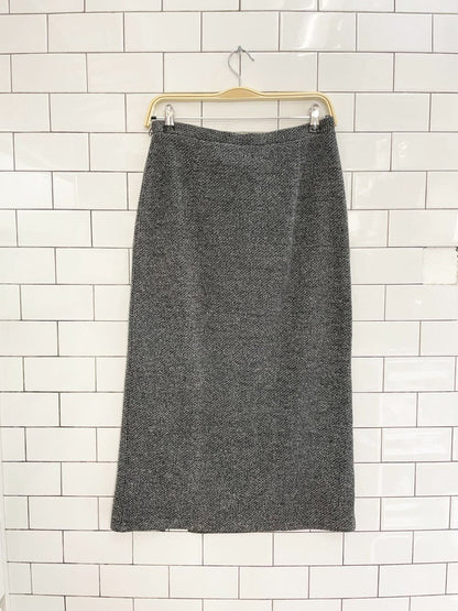 vintage 00s emma james textured knit midi skirt | liz claiborne - good market thrift store