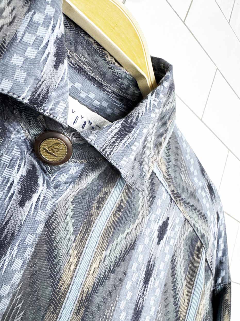 vintage 90s melvyn paul southwestern woven full button shirt