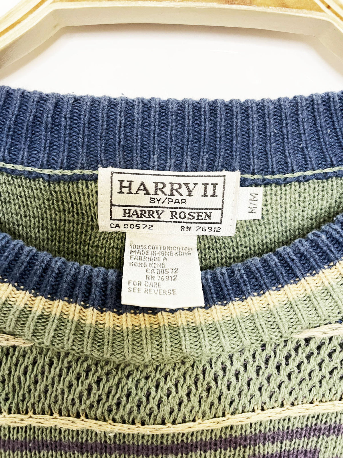 vintage 90s harry rosen textured knit sweater | harry II
