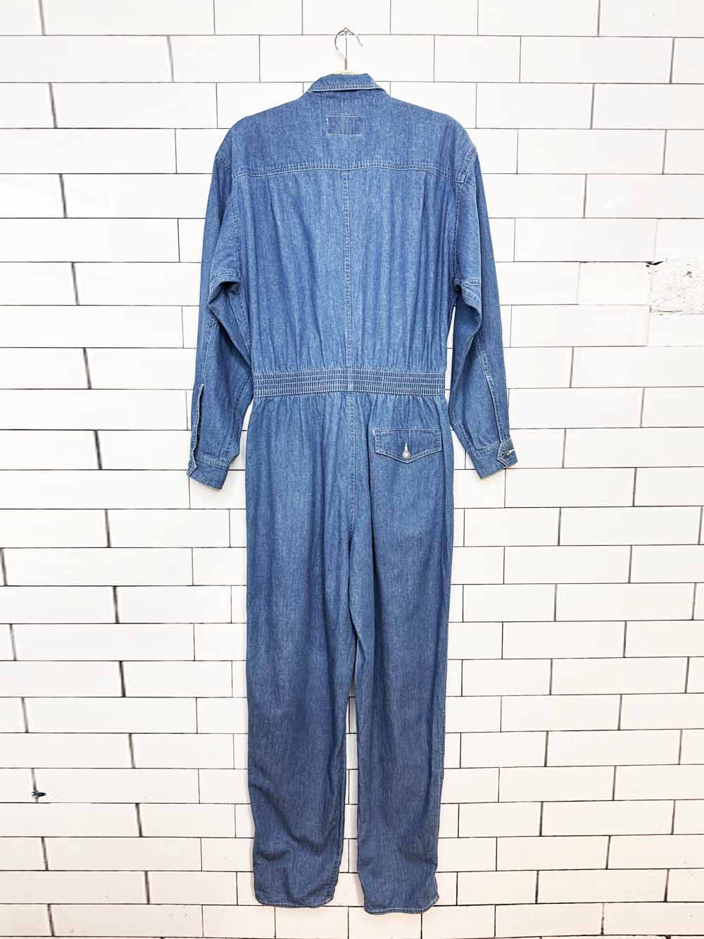 vintage 80s lizwear full denim jumpsuit coveralls | liz claiborne