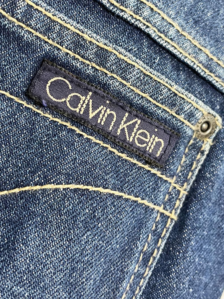 vintage 80s calvin klein straight leg jeans | made in USA