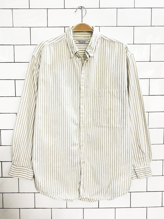 vintage deluxe clothing co. striped crest pocket faded shirt | made in India