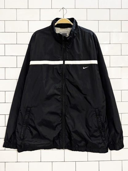 y2k nike small check lined windbreaker jacket