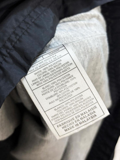 y2k nike small check lined windbreaker jacket