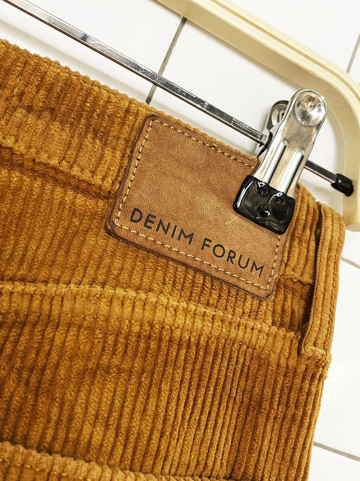 denim forum the marianne chunky cord high rise flare pants | ariztia